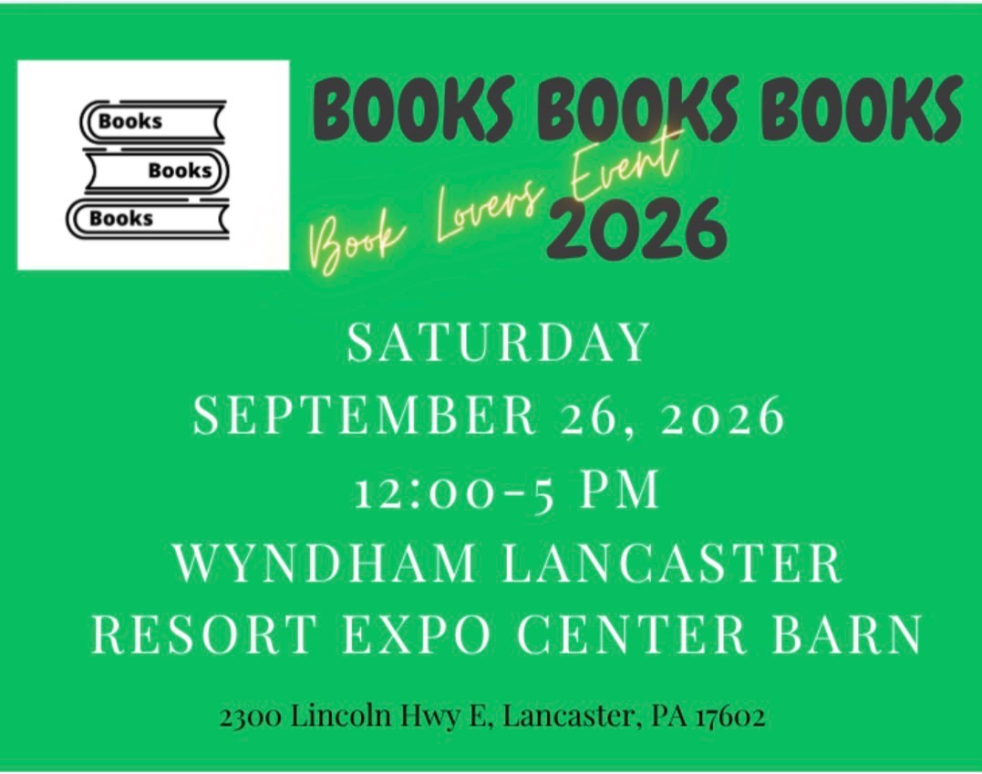 Books Books Books Book Lovers Event poster