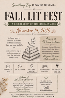 Fall Lit Fest poster